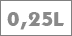 0,25 Liter Flasche