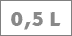 0,5 Liter Flasche
