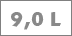 9,0 Liter Flasche